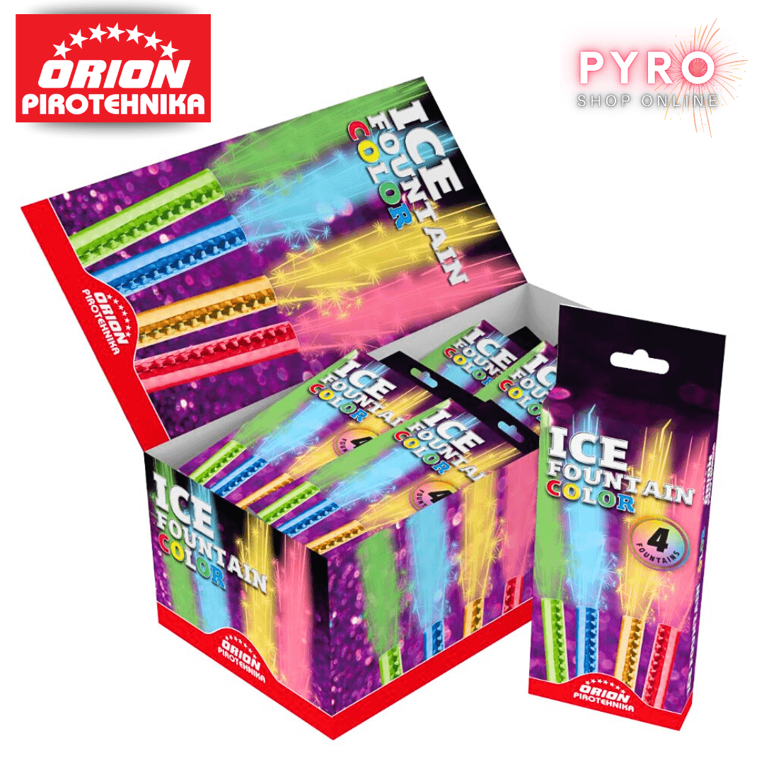Ice fontane u boji tortna fontana