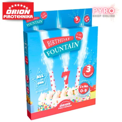 Birthday Fountain Set – tortne fontane s brojevima