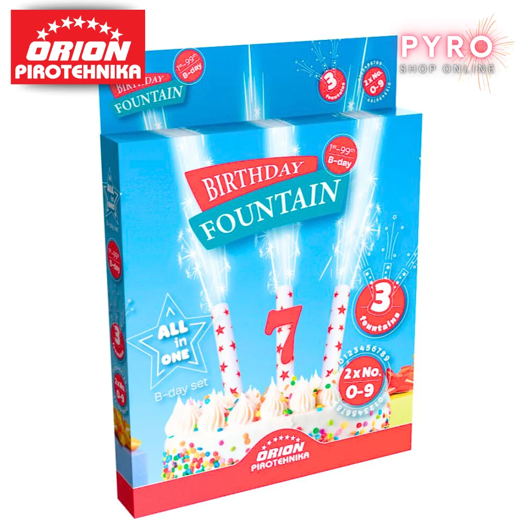 Birthday Fountain Set – tortne fontane s brojevima