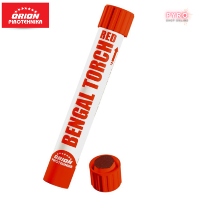 Red Bengal Torch, 45g neto eksplozivna masa, 60 sec trajanje