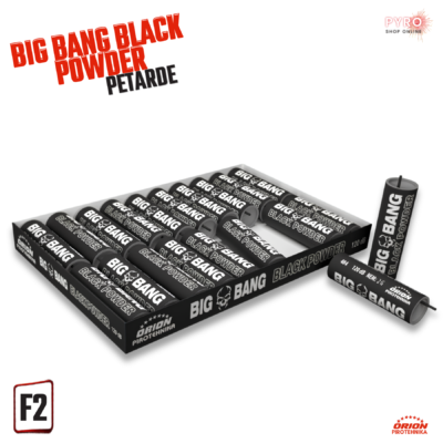 Big Bang Black Powder petarde dio su velikog izbora BIG BANG linije proizvoda i jedan od najomiljenijih pirotehničkih proizvoda za sve zaljubljenike u petarde i pirotehniku.
